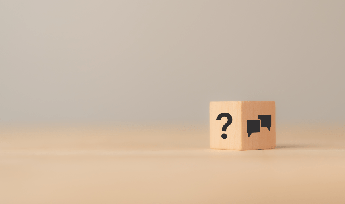 Concept questions-réponses représentés sous forme d'un dé