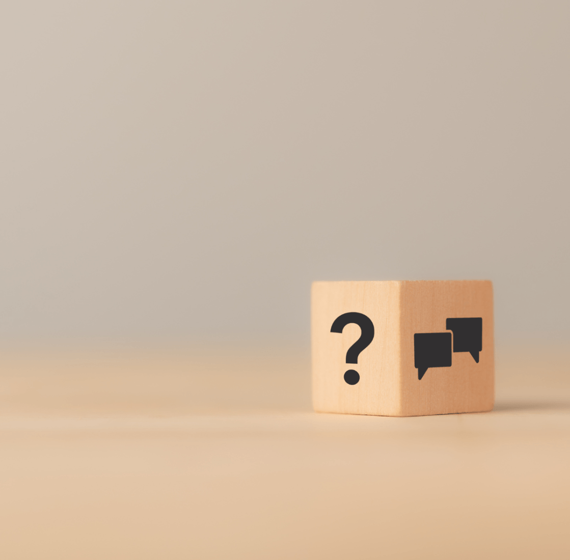 Concept questions-réponses représentés sous forme d'un dé