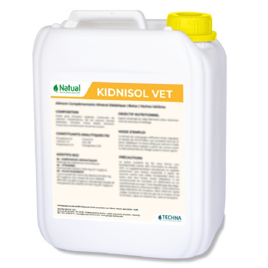 Bidon Natual Kidnisol blanc et jaune