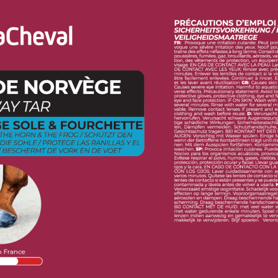 Etiquette du produit goudron de norvege de la marque Paskacheval
